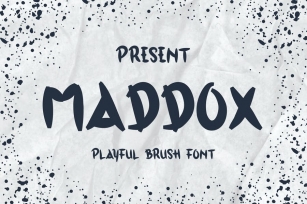 Maddox Typeface - A Playful Brush Font Font Download