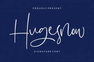 Hugesnow | Signature Font Font Download