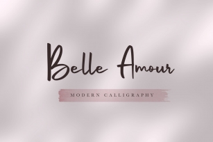 Belle Amour - Modern Calligraphy Font Download