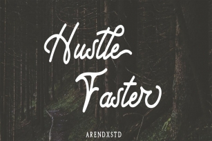 Hustle Faster Typeface Font Download