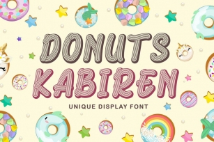 Donuts Kabiren - Playful Display Font Font Download