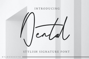 Dental Signature Font Font Download