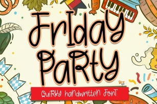 Friday Party - Quirky Handwritten Font Font Download