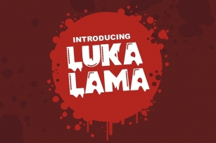Lukalama - Dripping Blood fonts Font Download