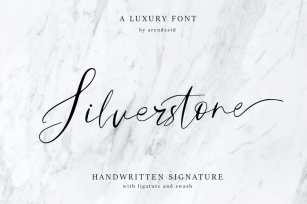 Silverstone Calligraphy Font Font Download