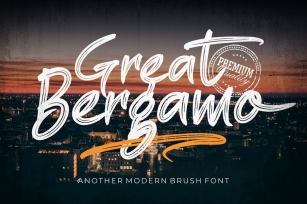 Great Bergamo Font Download