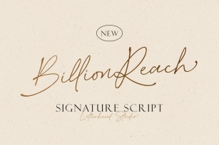 Billion Reach - Signature Script Font Download