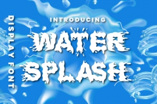 Water Splash Font Download