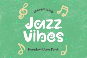Jazz Vibes - A Fun Dotted Handwritten Font Font Download