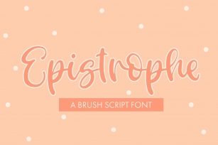 Epistrophe - A Brush Script Font Download