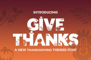 Give Thanks Silhouette Font Download