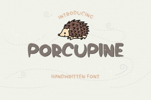 Porcupine - A Cute Spiky Handwritten Font Font Download