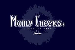Manly Cheeks - Display Font Font Download