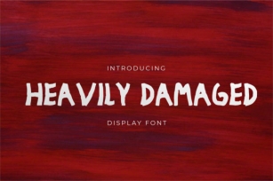 Heavily Damaged Font Download