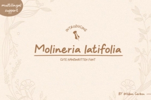 Molineria Latifolia Font Download