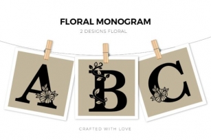 Floral Monogram Font Download