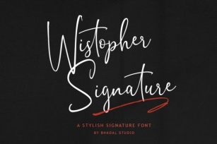 Wistopher Signature Font Download