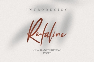 Refaline Handwritten Font Download