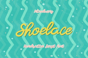 Shoelace - A Bouncy Handwritten Script Font Font Download
