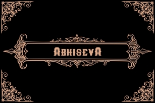 Abhiseva old calligraphy Font Download