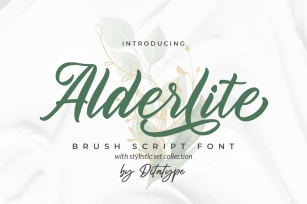 Alderlite-Elegant Brush Font Font Download