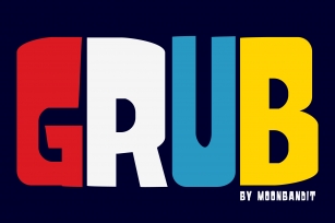 Grub - A playful bold typeface Font Download