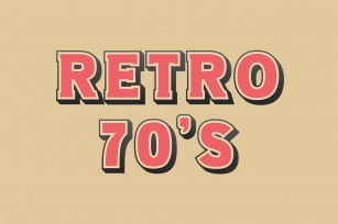 Retro 70s SVG Font Font Download