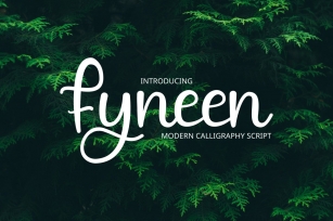 Fyneen Modrn calligrapy Font Download
