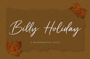 Billy Holiday Font Download