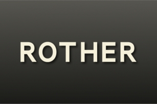 Rother Font Download