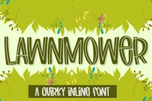 Lawnmower - A quirky inline font Font Download