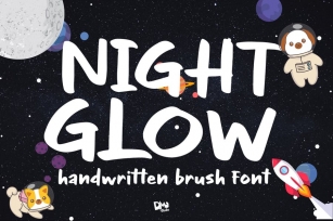 Night Glow - Handwritten Font Font Download