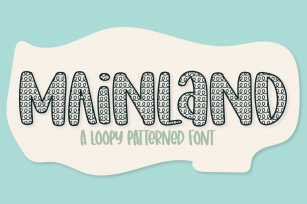 Mainland - a loopy patterned font Font Download