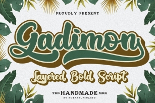 Gadimon Layered Script Font Font Download