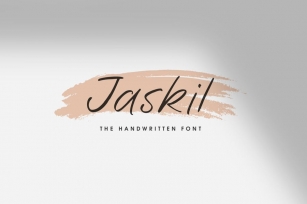 Jaskil - The Handwritten Font Font Download