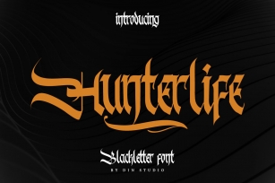 Hunterlife-Blackletter Font Font Download