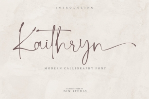 Kaithryn-Modern Calligraphy Font Font Download
