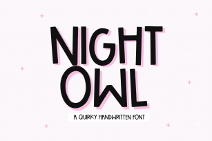 Night Owl - A Handwritten Font Font Download