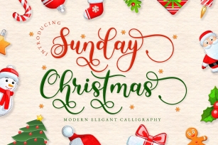 Sunday Christmas Font Download
