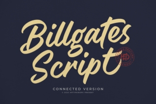 Billgates Script Font Download