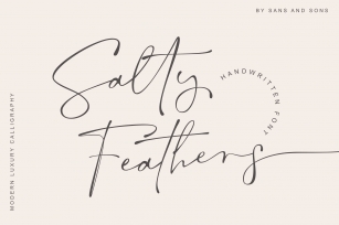 Salty Feathers - Elegant Luxury Font Font Download