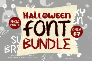 Halloween Font Bundle - Bonus Monogram & Swash Font Download