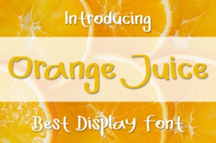Orange Juice Font Download