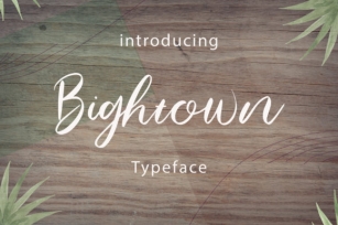 Bightown Font Download
