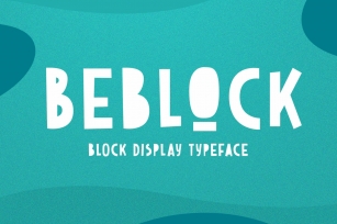 Beblock - Block Display Typeface Font Download