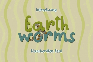 Earthworms - A Playful Handwritten Font Font Download