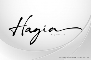 Hagia Signature Font Download