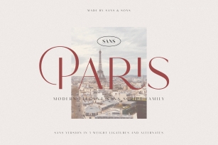 Hello Paris Sans - Modern Elegant Family Font Download