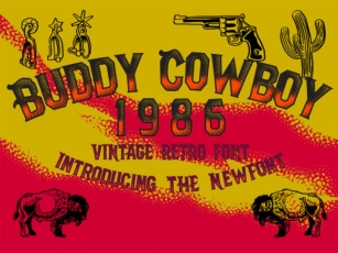 Buddy Cowboy 1986 Font Download