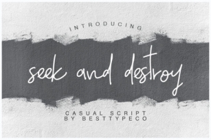 Seek and Destroy Font Download